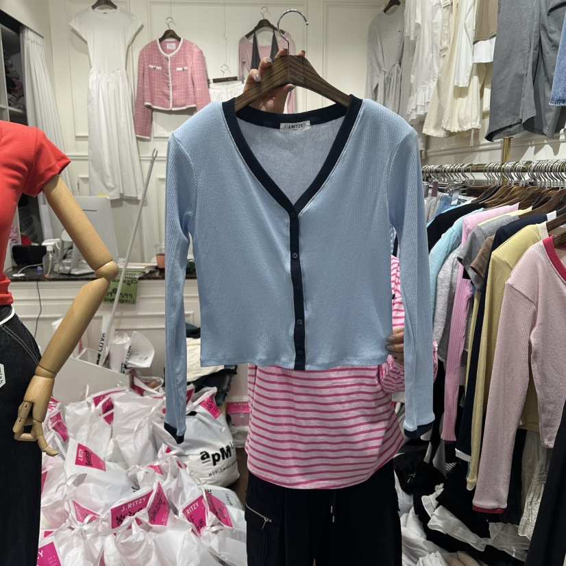 J.RITZY韓國直郵實拍女裝新款熱賣26春夏人氣時尚長袖T恤J.RITZY長袖T恤