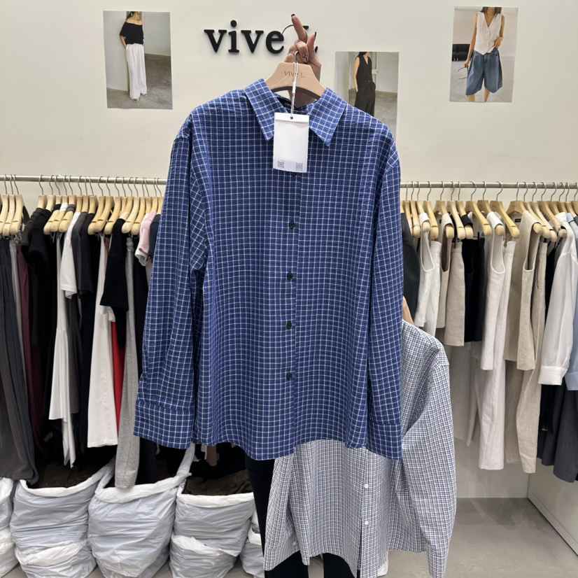 VIVEL韓國直郵女士新品26春夏休閑職業推薦時尚襯衫蕾絲衫VIVEL襯衫/蕾絲衫