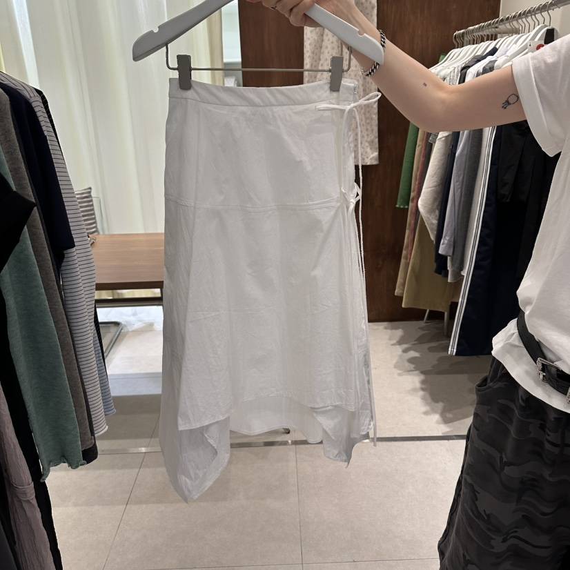 BUCKLE韓國代購女裝新品職業人氣推薦半身裙中短裙不對稱BUCKLE半身裙/中短裙