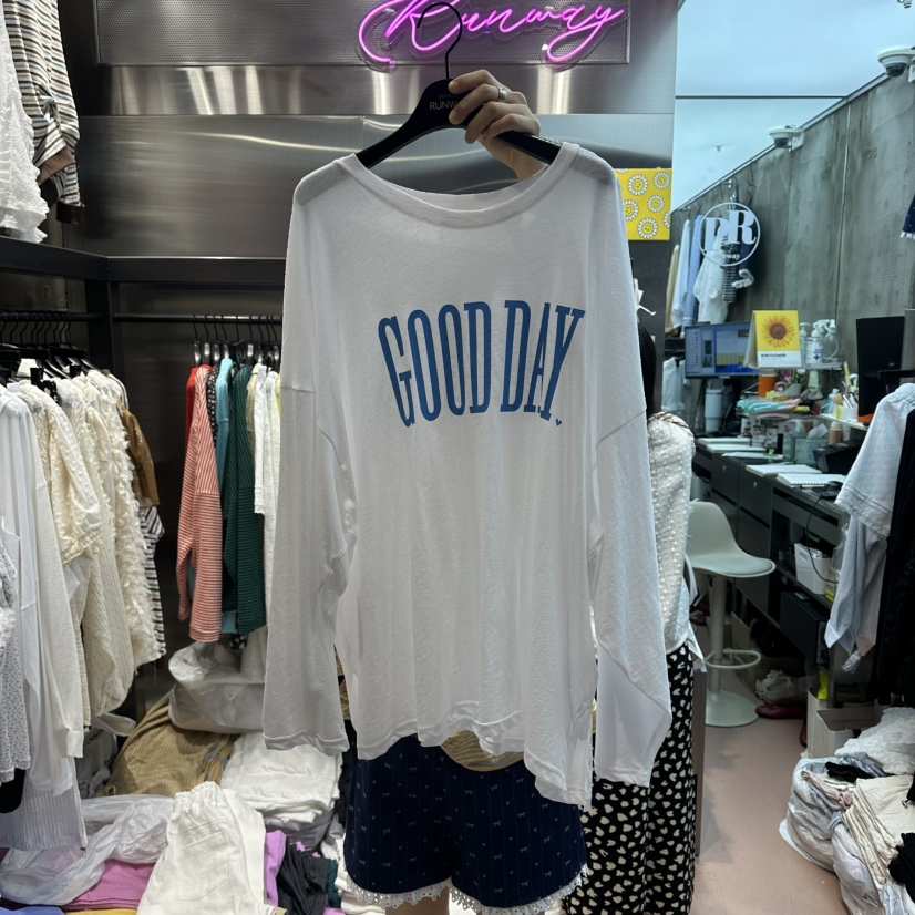RUNWAY-런웨이韓國直郵實拍女裝新品推薦人氣26春夏長袖T恤RUNWAY長袖T恤