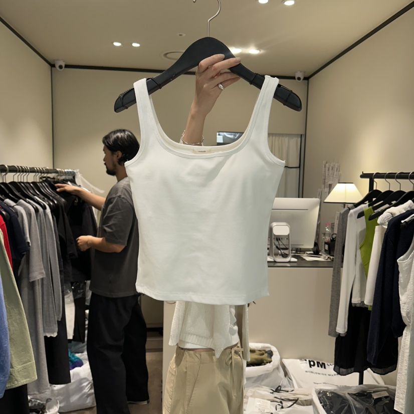 RE STOCK韓國代購女裝新款26春夏職業推薦休閑人氣吊帶背心RE STOCK吊帶/背心