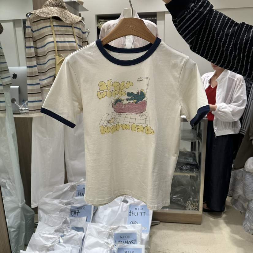 MELO韓國代購女裝新品26春夏人氣職業休閑熱賣時尚推薦T恤MELOT恤