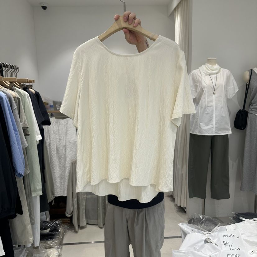 IRVINE韓國直郵實拍女士新品26春夏推薦休閑人氣襯衫蕾絲衫IRVINE襯衫/蕾絲衫