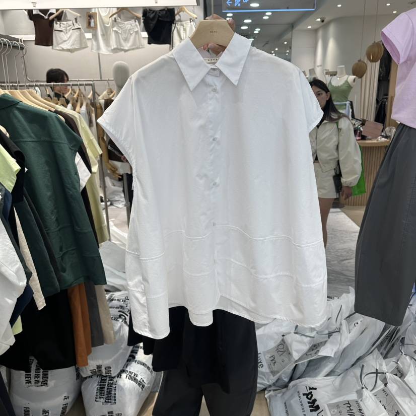 REVE-L韓國東大門直郵女士新品休閑人氣26春夏襯衫蕾絲衫REVE-L襯衫/蕾絲衫