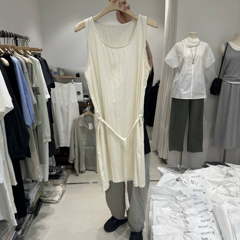 IRVINE韓國代購女裝新款人氣推薦時尚26春夏連衣裙含腰繩IRVINE連衣裙