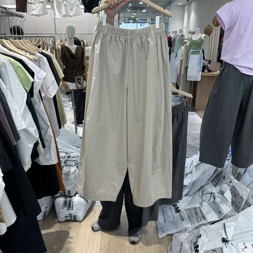 REVE-L韓國代購女裝新品時尚熱賣26春夏人氣推薦休閑褲羅紋REVE-L休閑褲