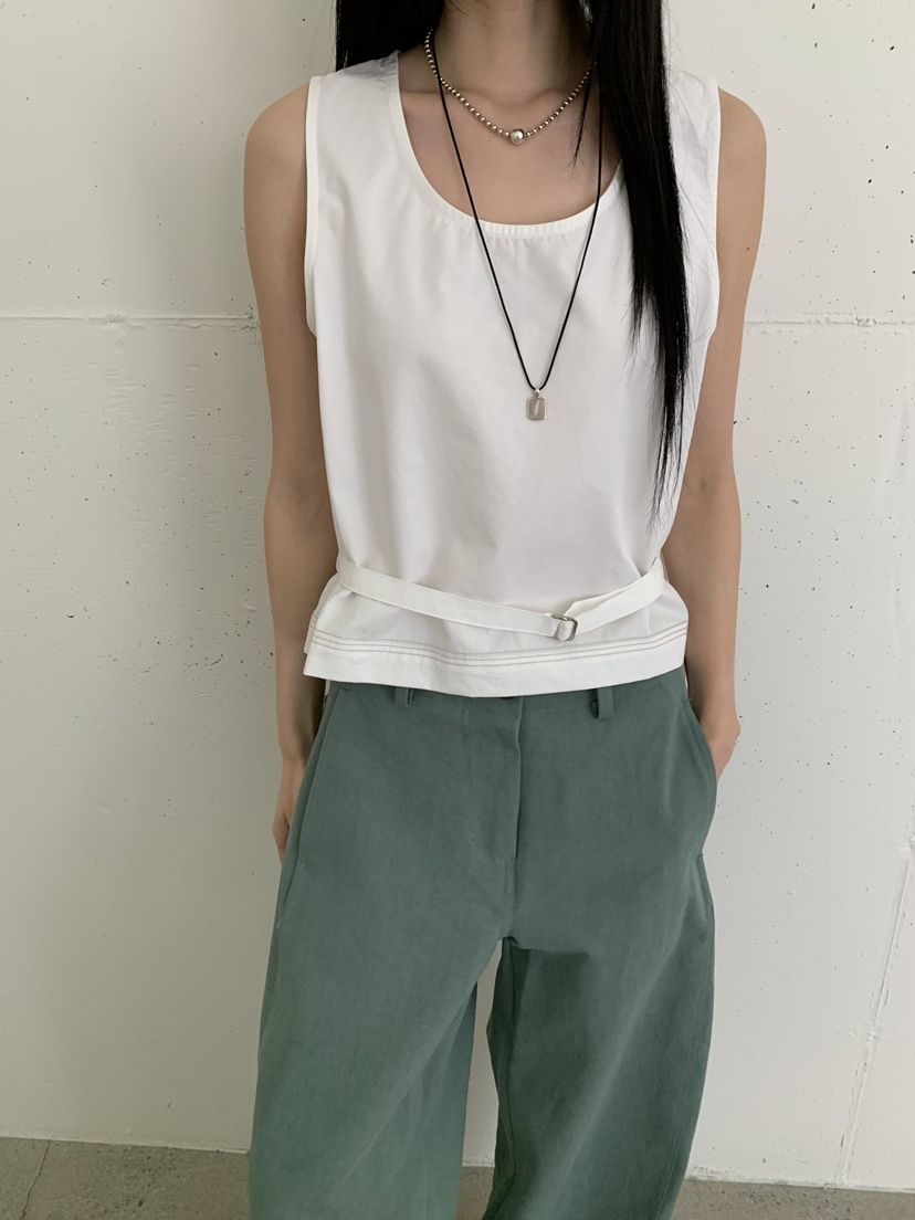 B_GARDER韓國代購女士新品人氣推薦熱賣休閑26春夏吊帶背心B.GARDER吊帶/背心