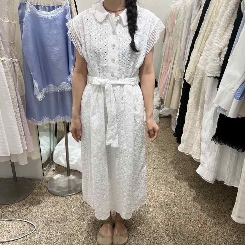 A韓國東大門代購女士新款時尚休閑職業26春夏連衣裙含腰帶A STORE連衣裙