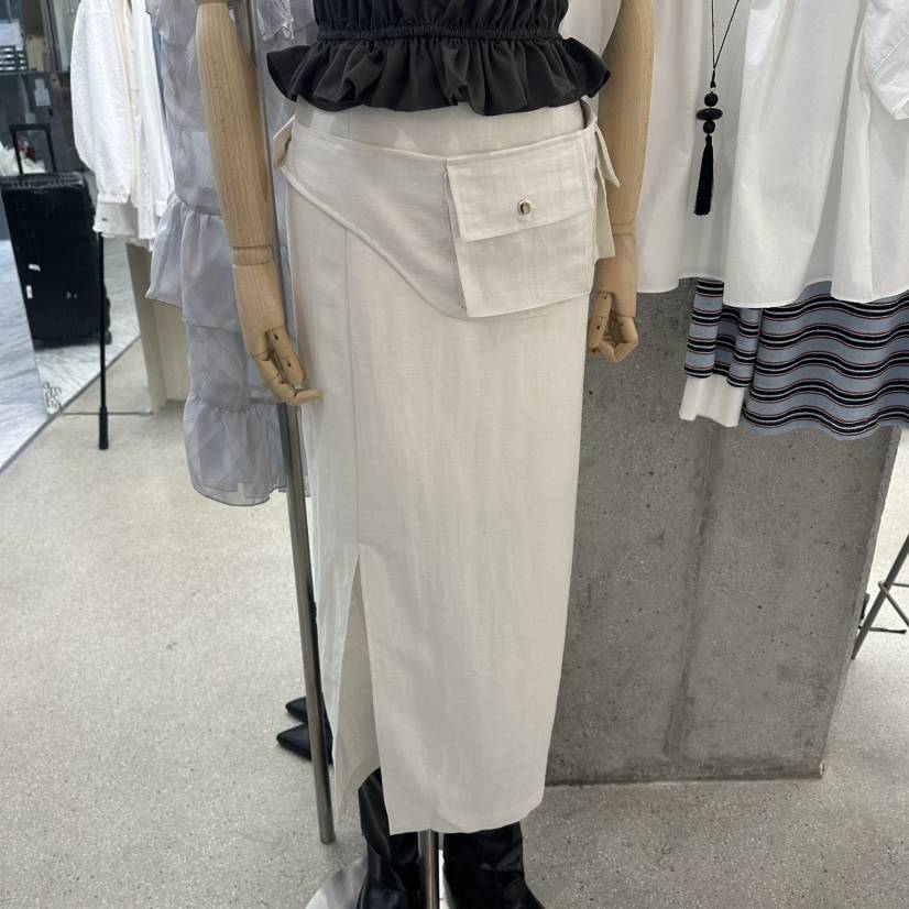 AMOEBA韓國東大門代購女裝新品時尚熱賣休閑26春夏人氣長裙AMOEBA長裙