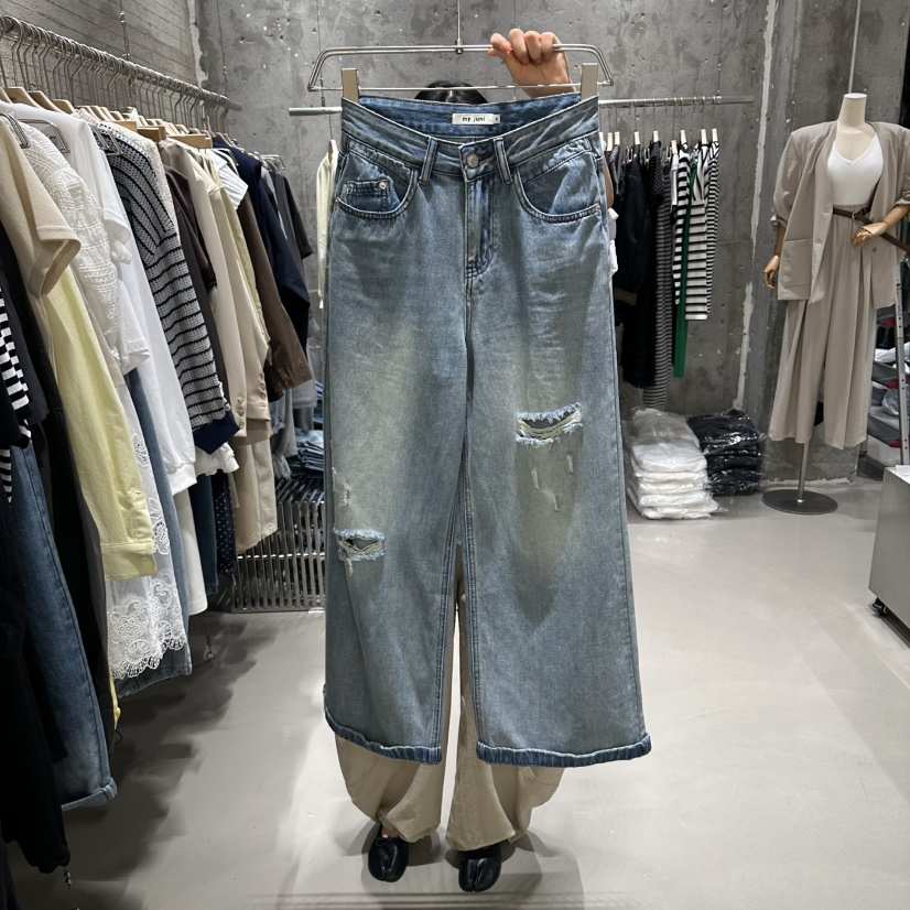 JUNI韓國代購女裝新款26春夏休閑時尚職業熱賣人氣牛仔褲my juni牛仔褲