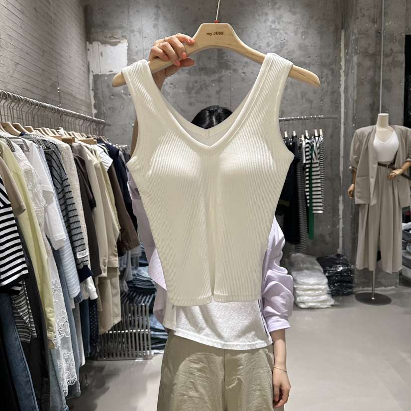 JUNI韓國東大門代購女士新款休閑人氣推薦熱賣職業吊帶背心my juni吊帶/背心