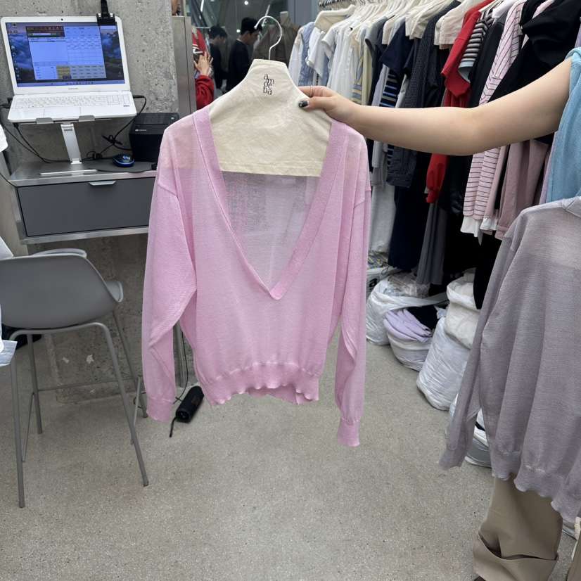 AMOEBA韓國東大門直郵女士新款熱賣26春夏休閑人氣針織衫AMOEBA針織衫