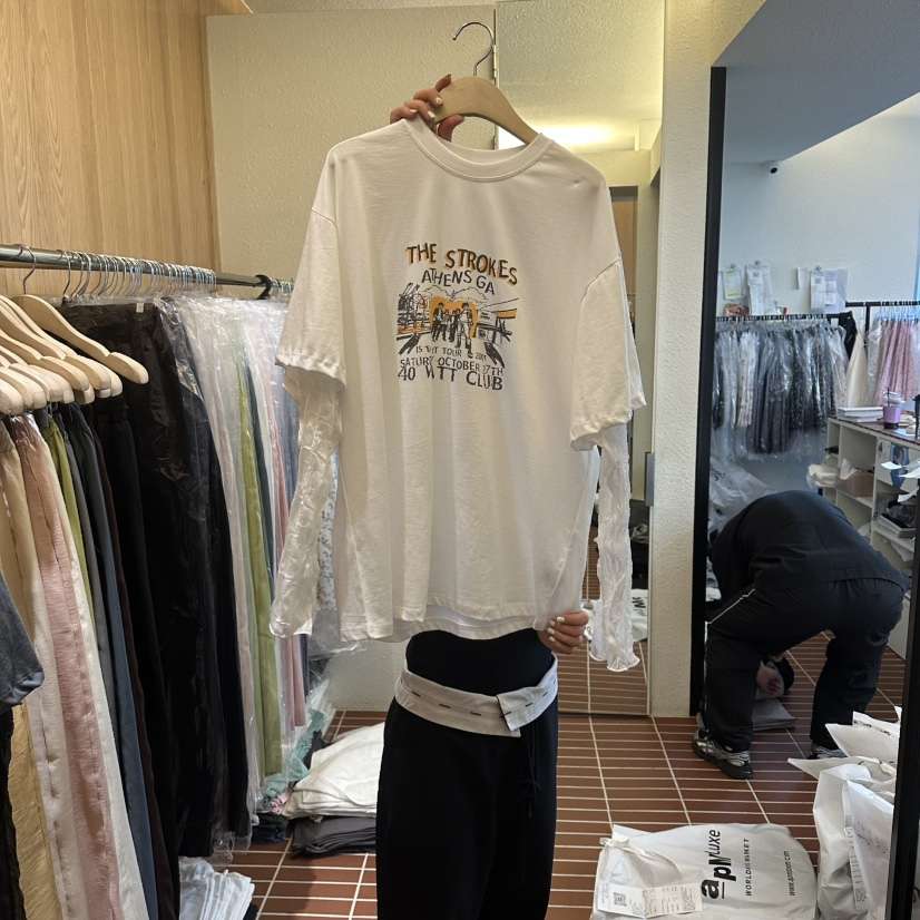 CHOI-L韓國直郵實拍女裝新品推薦休閑職業26春夏長袖T恤CHOI長袖T恤