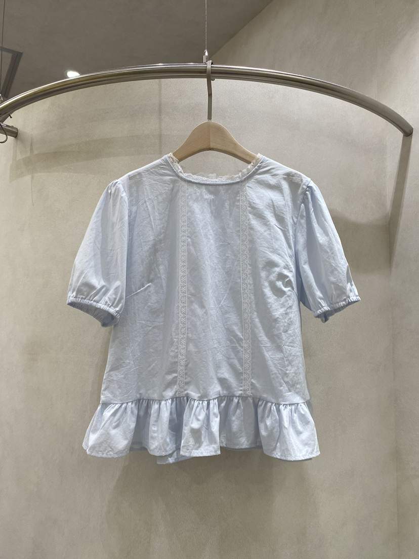 WHO IS SHE韓國東大門代購女士新款26春夏推薦襯衫蕾絲衫WHO IS SHE襯衫/蕾絲衫