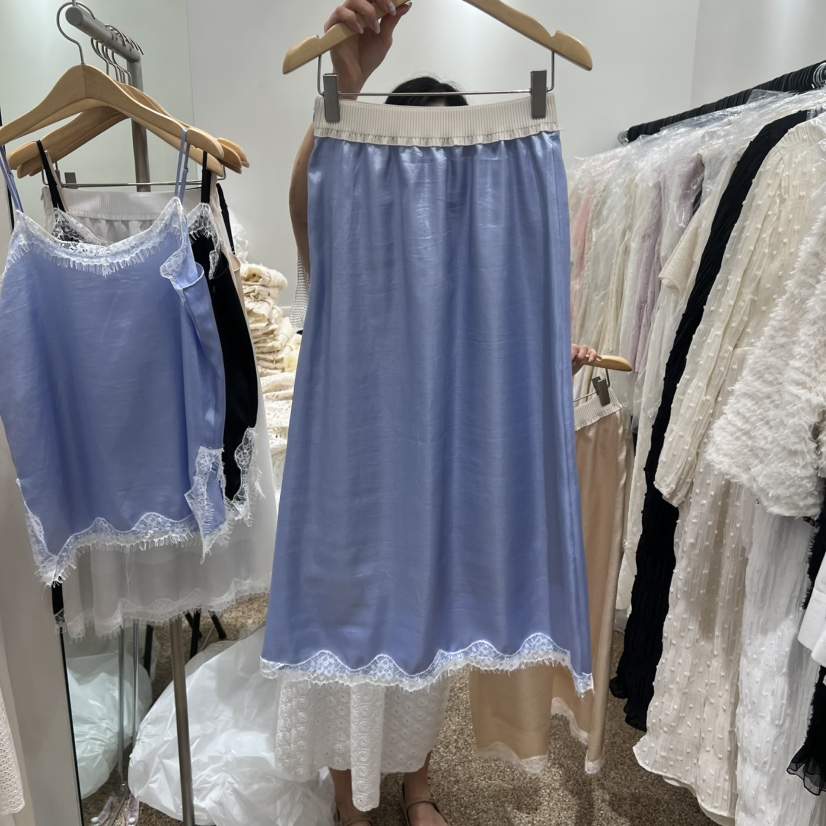 A韓國直郵女士新品時尚熱賣職業26春夏休閑推薦人氣長裙A STORE長裙