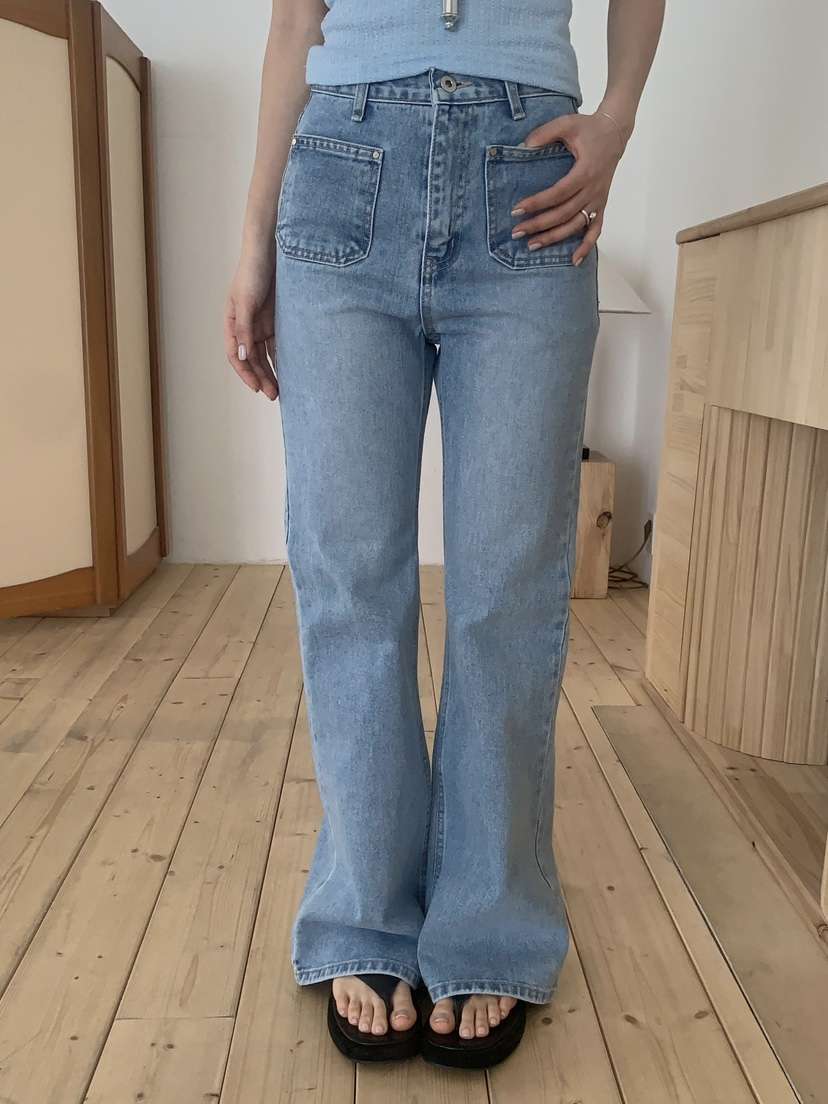 EOMPIT韓國東大門直郵女士新款熱賣職業人氣時尚休閑牛仔褲EOMPIT牛仔褲