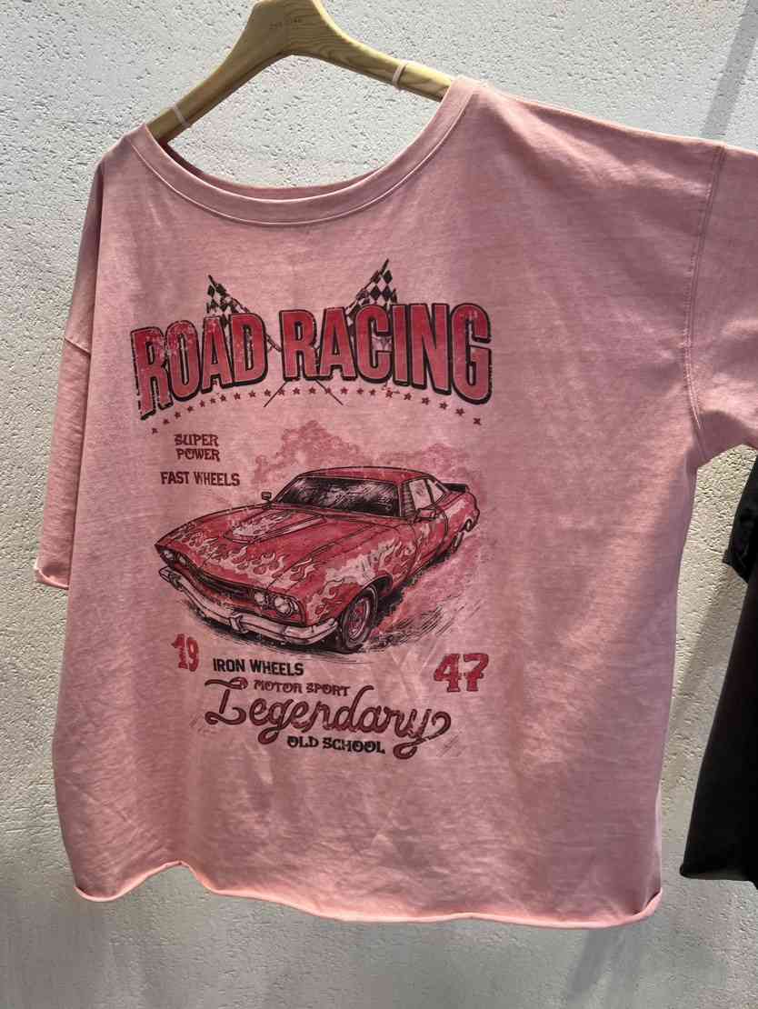 THE LINE-Q韓國東大門直郵女裝新品26春夏職業休閑人氣T恤THE LINE-QT恤