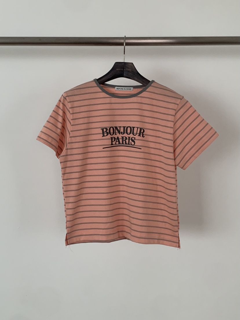BEFORE SUNRISE韓國代購女裝新款職業26春夏人氣休閑T恤BEFORE SUNRISET恤