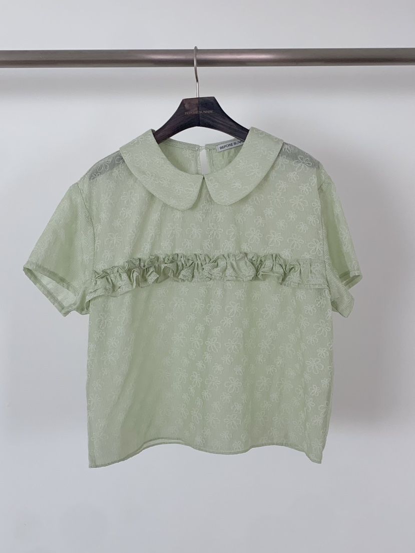 BEFORE SUNRISE韓國東大門代購女裝新品推薦熱賣T恤花朵BEFORE SUNRISET恤