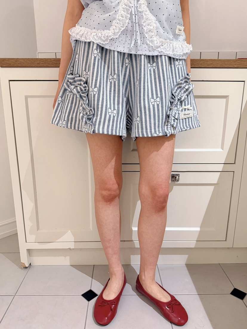 BOUTIQUE-L韓國直郵實拍女裝新品推薦人氣時尚職業短褲絲帶BOUTIQUE-L短褲