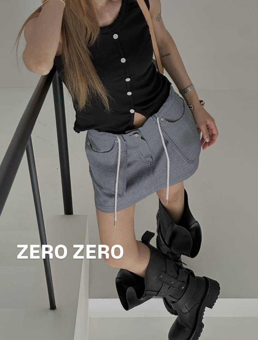 ZEROZERO韓國東大門代購女士新款推薦時尚熱賣吊帶背心羅紋ZEROZERO吊帶/背心