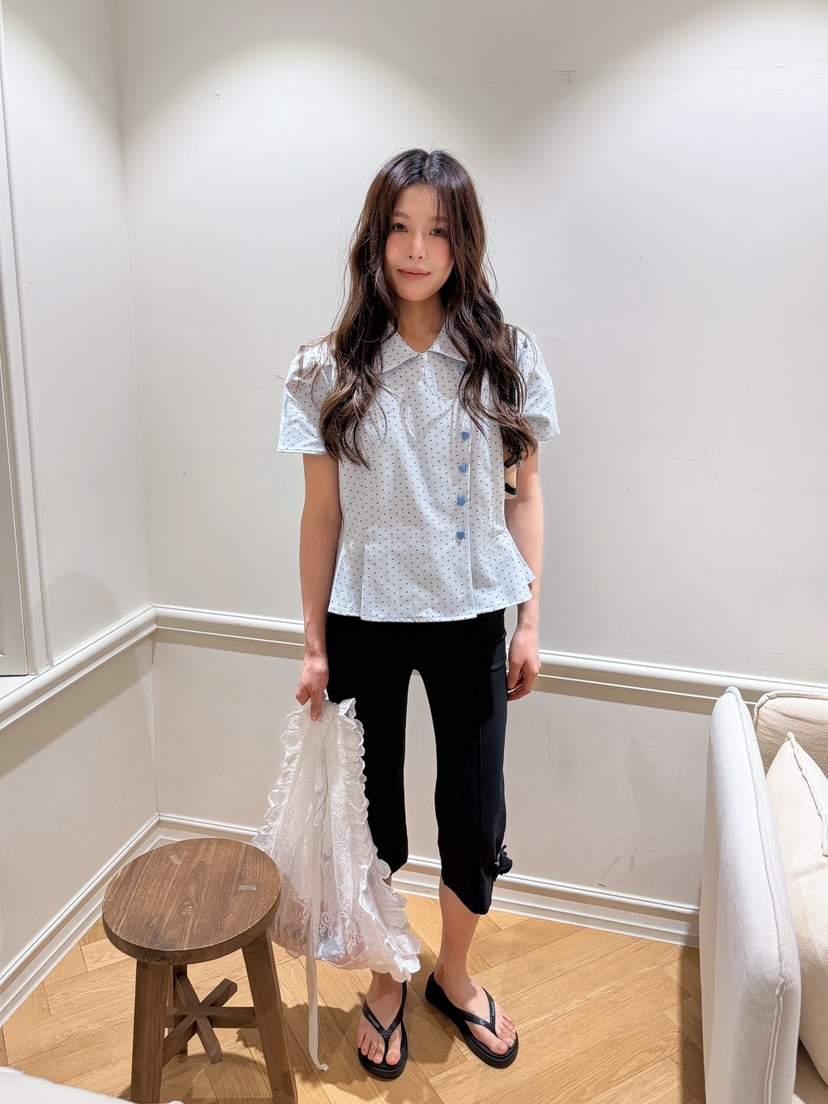 BOUTIQUE-L韓國直郵實拍女裝新款人氣時尚休閑襯衫蕾絲衫BOUTIQUE-L襯衫/蕾絲衫