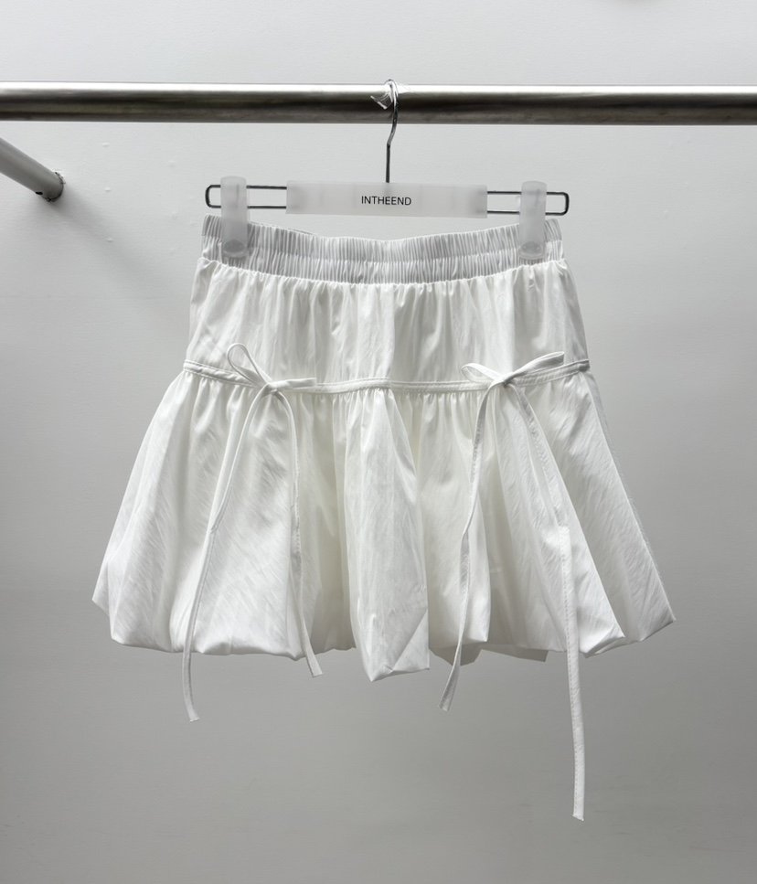 INTHEEND韓國東大門代購女士新品推薦熱賣休閑人氣短裙絲帶INTHEEND短裙