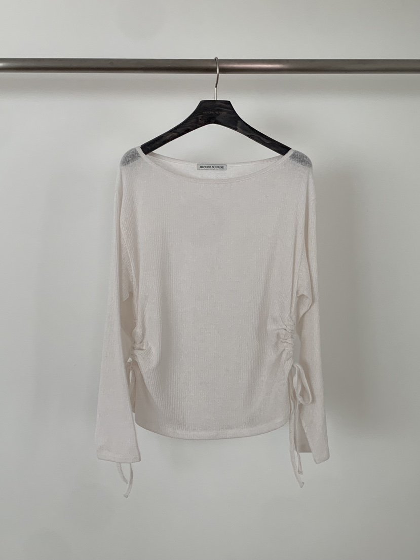 BEFORE SUNRISE韓國代購女士新款職業26春夏人氣針織衫透明BEFORE SUNRISE針織衫
