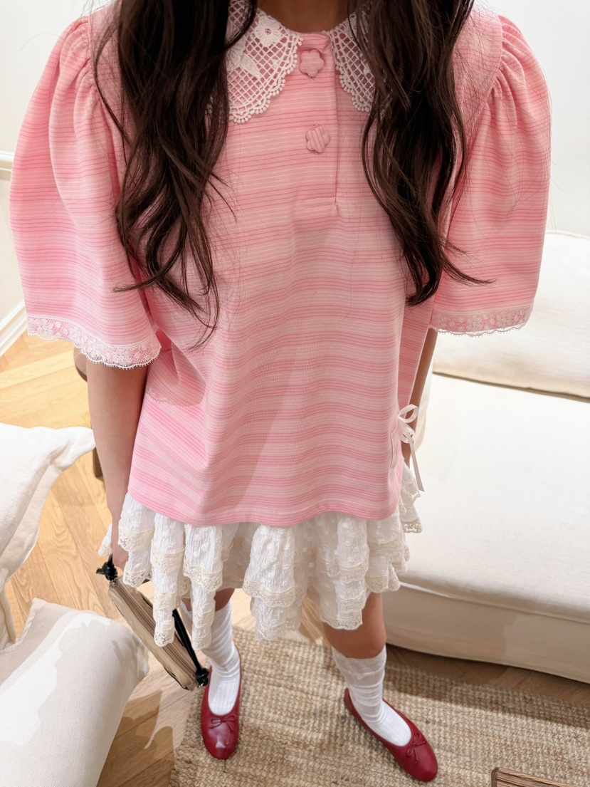 BOUTIQUE-L韓國直郵實拍女裝新款26春夏推薦休閑時尚T恤BOUTIQUE-LT恤