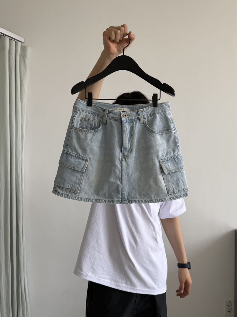 ARKIE/TAF東大門代購女裝新款時尚推薦休閑人氣短裙工裝ARKIE/TAF短裙