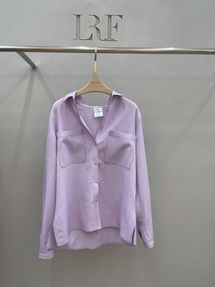 PLUS HONG-P韓國代購女裝新品推薦職業襯衫蕾絲衫雙口袋LORA FAMILY/PLUS HONG襯衫/蕾絲衫