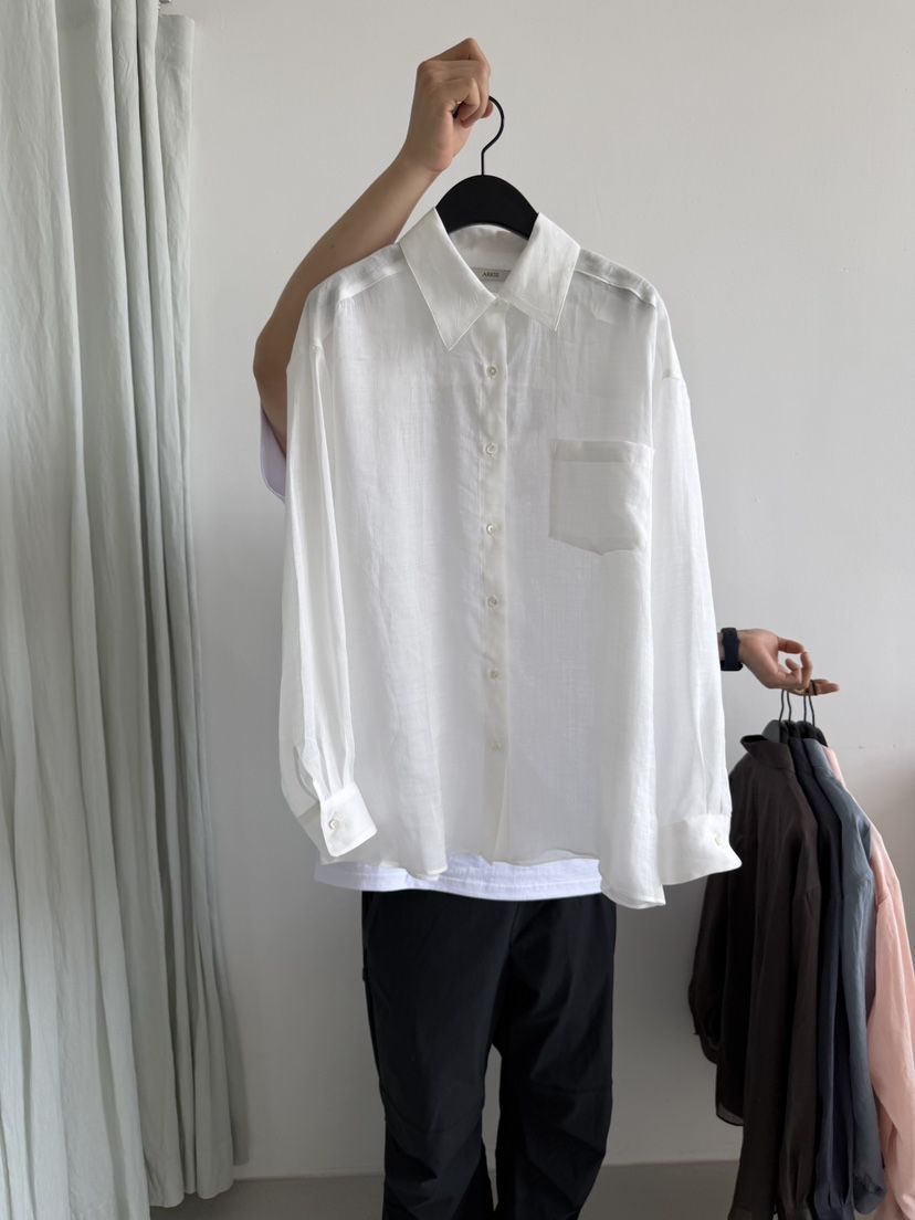 ARKIE/TAF韓國直郵女士新款推薦熱賣人氣襯衫蕾絲衫亞麻布ARKIE/TAF襯衫/蕾絲衫