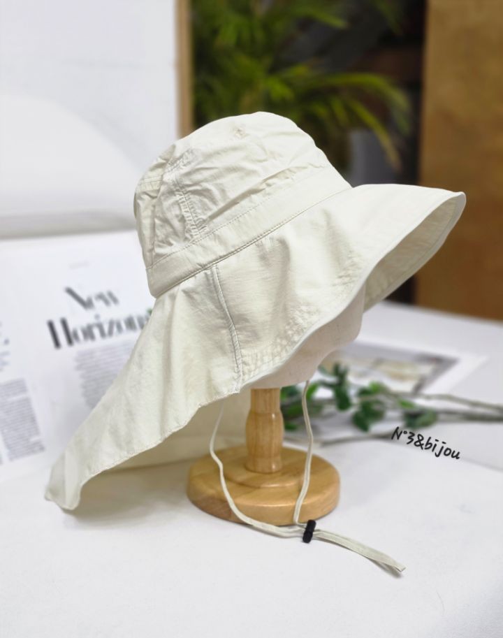 N3韓國代購女裝新品人氣休閑時尚職業推薦帽子漁夫帽系帶N3帽子