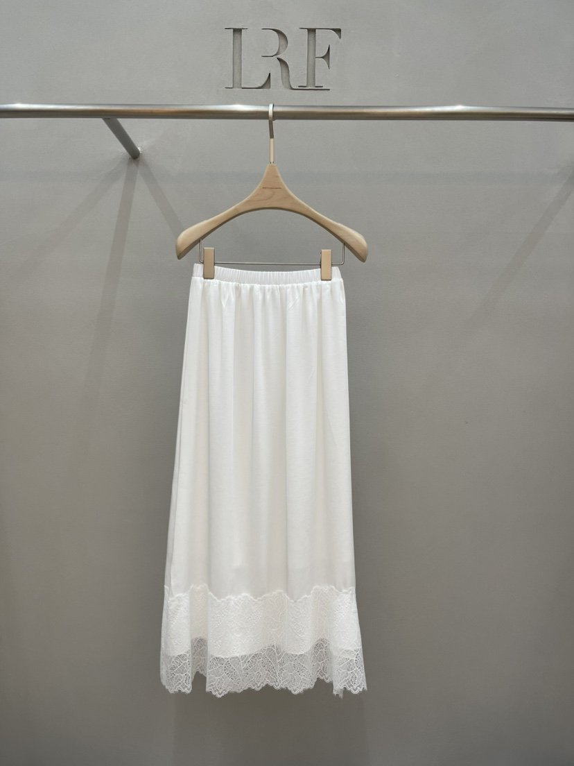 PLUS HONG-P韓國直郵實拍女裝新款人氣時尚26春夏長裙蕾絲LORA FAMILY/PLUS HONG長裙