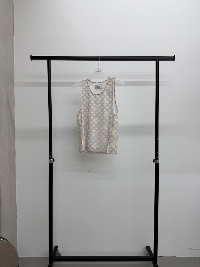 MINIMUZE東大門實拍女裝新款推薦休閑職業時尚吊帶背心網眼MINIMUZE吊帶/背心