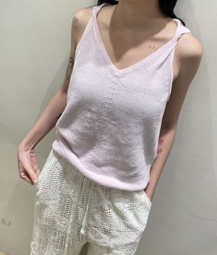 NEOUL東大門實拍女裝新品真品26春夏熱賣時尚職業吊帶背心NEOUL/ahin雙領標簽吊帶/背心