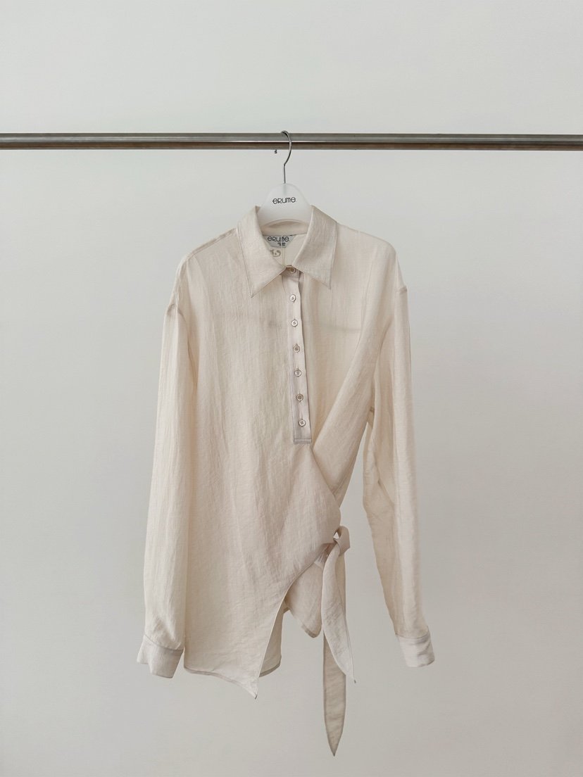 ERUME韓國東大門代購女士新品熱賣推薦時尚襯衫蕾絲衫透明ERUME襯衫/蕾絲衫