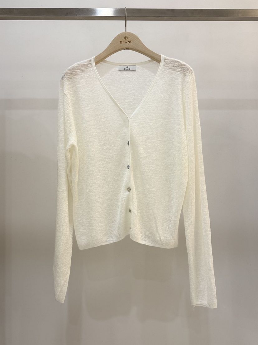 BLANC-A韓國代購女裝新款26春夏時尚人氣推薦針織衫亞麻BLANC-A針織衫