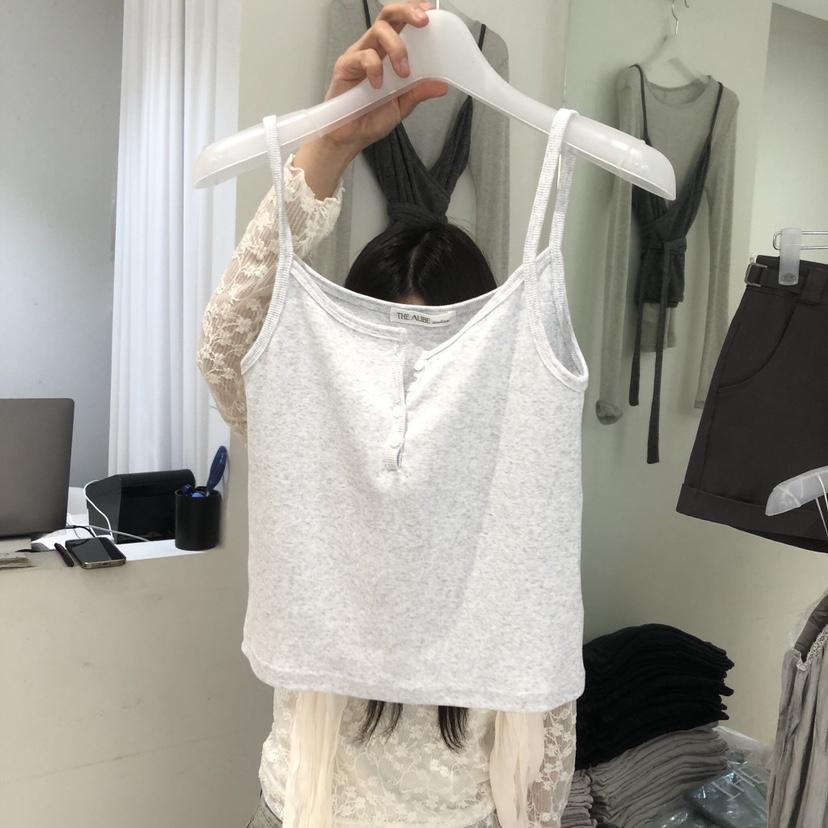 AUBE韓國代購女裝新品時尚人氣推薦熱賣26春夏職業吊帶背心AUBE吊帶/背心