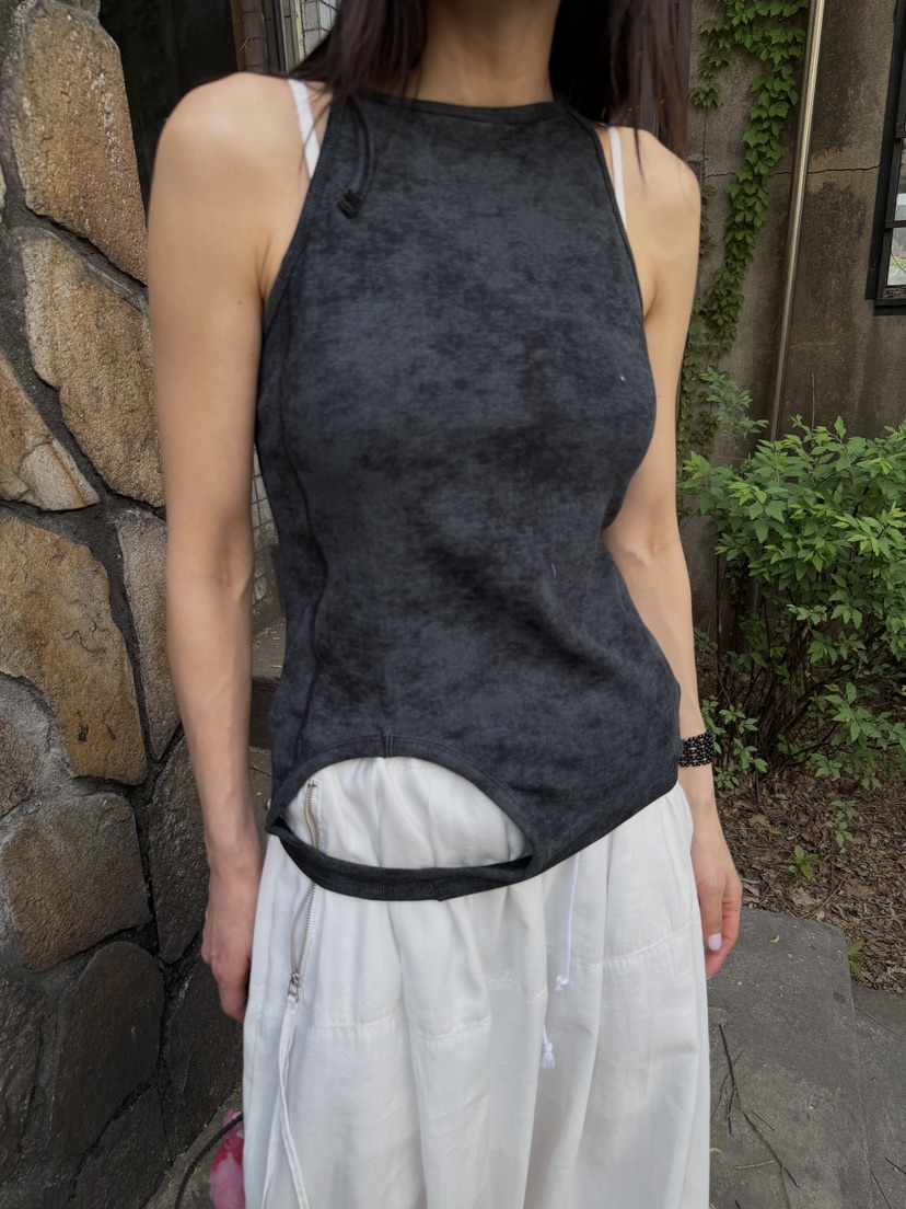 FRANC—L東大門代購女裝新款推薦休閑時尚熱賣26春夏吊帶背心FRANC吊帶/背心