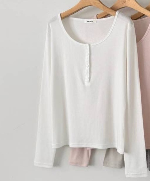 ABLE CO韓國代購女裝新款26春夏職業休閑長袖T恤不含內搭ABLE CO長袖T恤