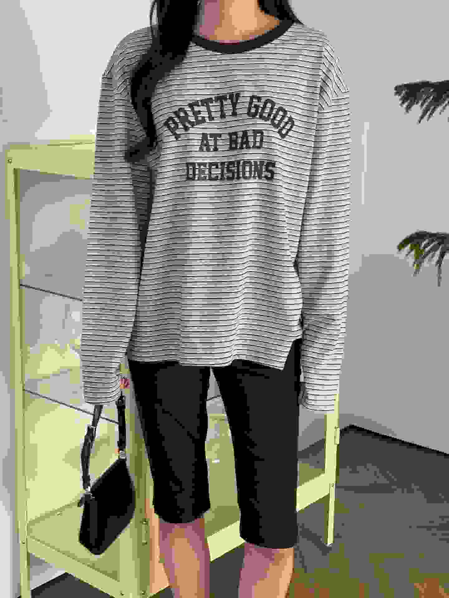 SWEETEE-스위티-T東大門實拍女裝新品熱賣時尚人氣長袖T恤SWEETEE長袖T恤