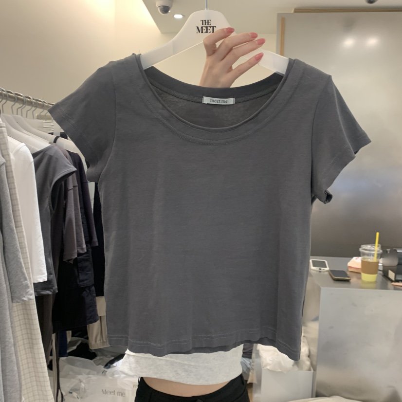 MEET ME韓國東大門代購女士新品26春夏人氣熱賣推薦時尚T恤MEET MET恤