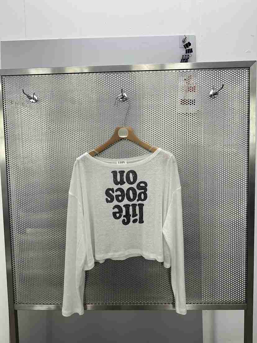 HUE/ERIA韓國直郵女士新款26春夏職業人氣熱賣時尚長袖T恤HUE/ERIA長袖T恤