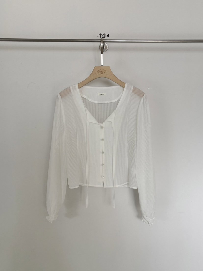 VERGAMOT韓國直郵女裝新品時尚26春夏人氣推薦襯衫蕾絲衫VERGAMOT襯衫/蕾絲衫