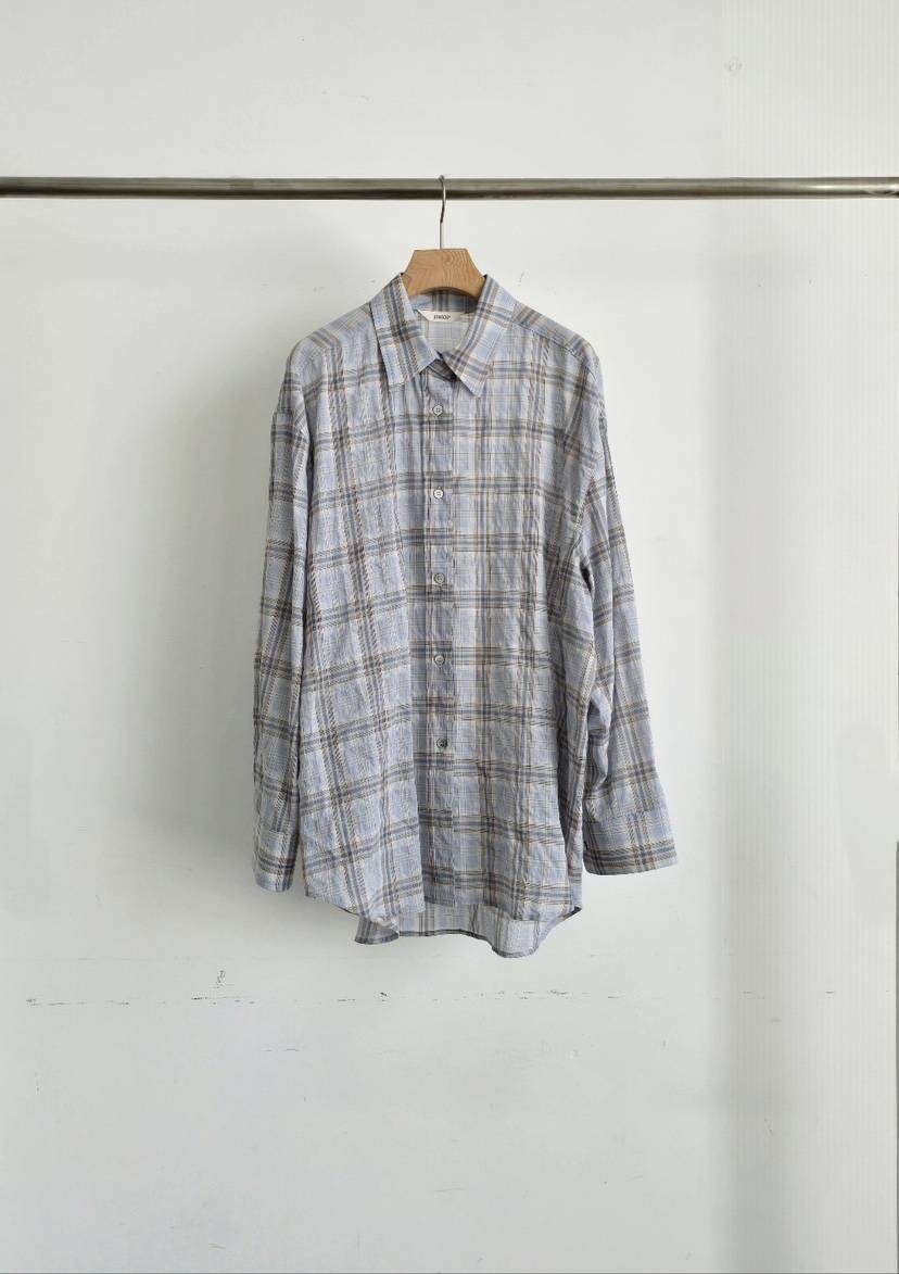 J SHOP韓國代購女士新品休閑26春夏時尚熱賣襯衫蕾絲衫格紋J_SHOP襯衫/蕾絲衫