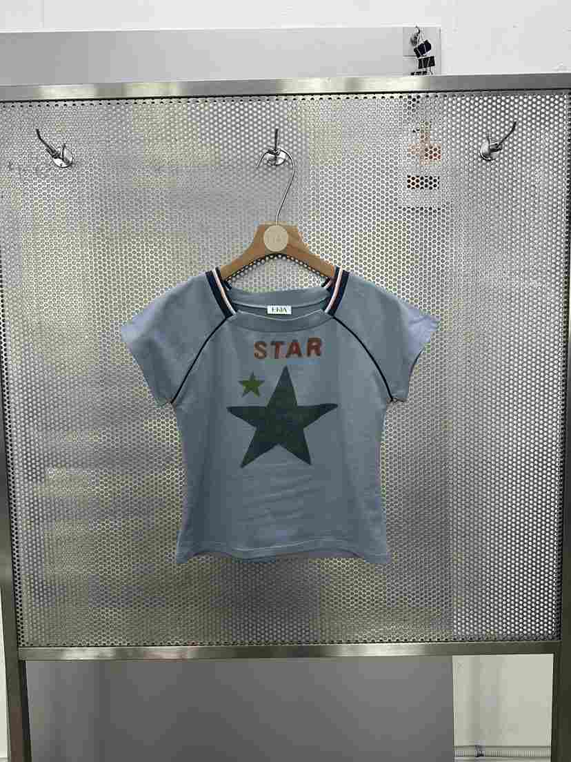 HUE/ERIA韓國東大門直郵女士新品時尚人氣休閑26春夏T恤HUE/ERIAT恤