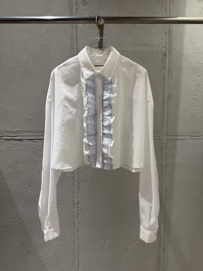 UNICO-p韓國直郵實拍女裝新品職業熱賣休閑26春夏襯衫蕾絲衫UNICO襯衫/蕾絲衫