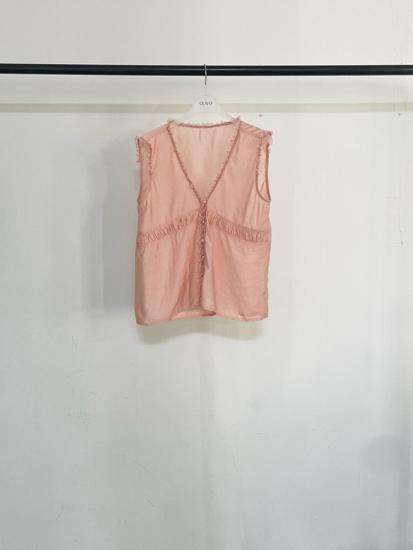 CLAFO韓國直郵實拍女裝新品熱賣人氣休閑推薦吊帶背心蕾絲CLAFO吊帶/背心