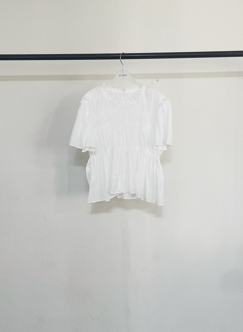 CLAFO韓國東大門直郵女士新品26春夏休閑職業襯衫蕾絲衫天絲CLAFO襯衫/蕾絲衫